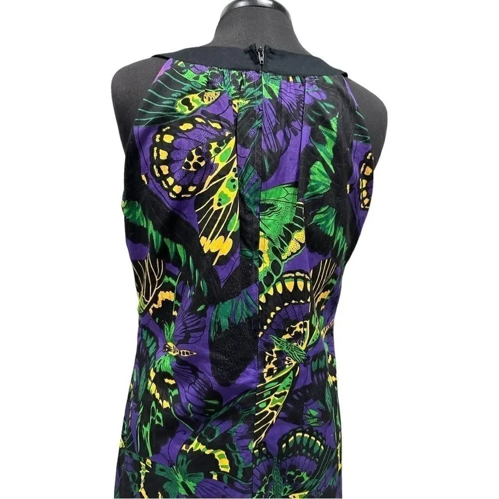 BETSEY Johnson Trapeze Flapper Sleeveless Butterfly Dress Sz 10